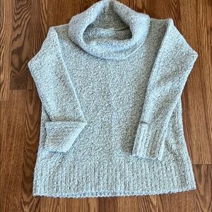Columbia Gray Cowl Neck Sweater Plush Knit